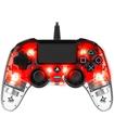 Mando Con Cable Nacon Licenciado Light Rojo Ps4