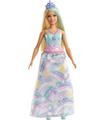 Barbie Dreamtopia Muñeca Princesa Rubia Conjunto Arcoiris