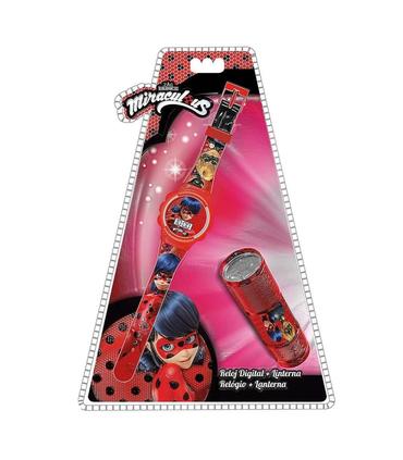 set-reloj-linterna-ladybug