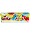 PlayDoh Pack 4 Botes Classic Color