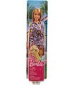 Barbie Vestido Lila con Estampado de Corazones