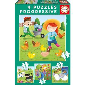 puzzle-progresivo-6-9-12-16-animales-de-la-granja