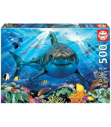 puzzle-gran-tiburon-blanco-500-piezas