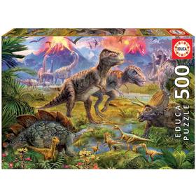 puzzle-encuentro-de-dinosaurios-500-pz