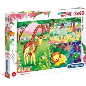 puzzle-animales-de-la-savana-3x48-piezas