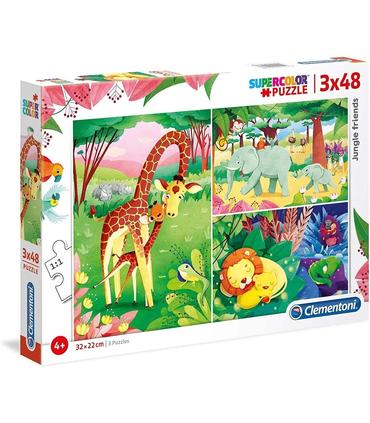 puzzle-animales-de-la-savana-3x48-piezas