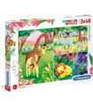 Puzzle Animales de la Savana 3x48 Piezas