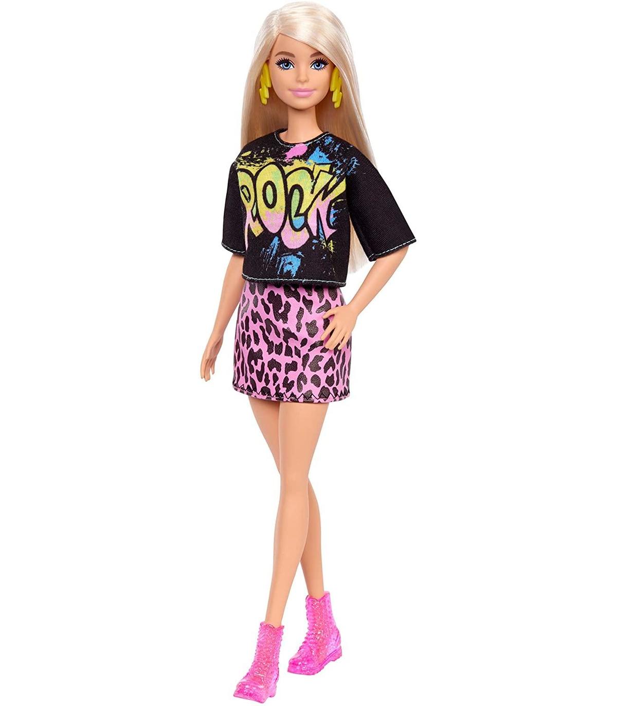 Barbie Fashionista Rubia con Camiseta Rockera