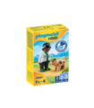 Playmobil 70407 1.2.3 Veterinario Con Perro