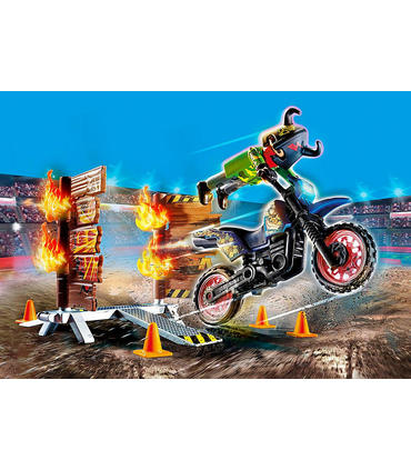 playmobil-70553-stuntshow-moto-con-muro-de-fuego