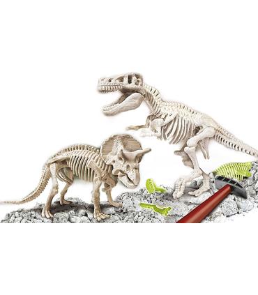 arqueojugando-t-rex-y-triceratops-fluorescente