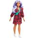barbie-fashionista-vestido-cuadros-rojos-pelo-violeta