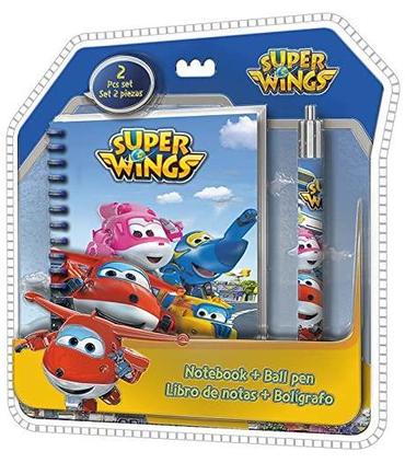 libreta-espiral-super-wings-con-boligrafo-clamshell-3d