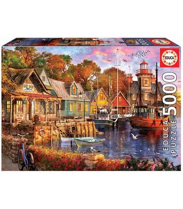 puzzle-atardecer-en-el-puerto-5000-pz