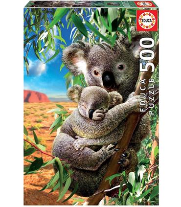 puzzle-koala-con-su-cahorro-500-pz