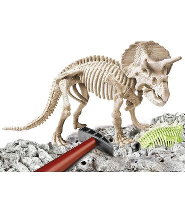 juego-arqueojugando-triceratops-flourecente