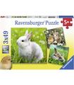 Puzzle Conejitos Lindos 3x49 Pz