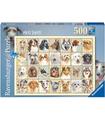 Puzzle Retratos De Perros 500 Pz