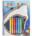 Dino World Libro De Colorear Underwater