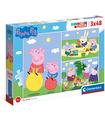 Puzzle Peppa Pig 3x48
