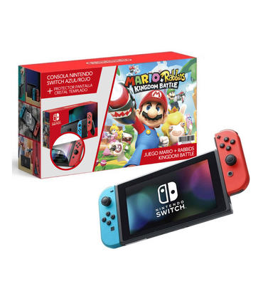 consola-nintendo-switch-azulrojo-mario-rabbids-protec