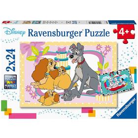 puzzle-cachorros-favoritos-de-disney-2x24-piezas