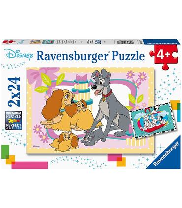 puzzle-cachorros-favoritos-de-disney-2x24-piezas