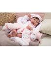 Muñeca Reborn Arias 45 Cm Aina Manta y Peluche