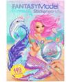 To Model Fantasy Model Mermaid Stickerw Orld para Colorear