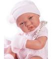 Muñeca Recien Nacida Niña 42 Cm con Toquilla