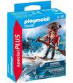 Playmobil 70598 Pirata Con Balsas Y Tiburón Martillo