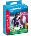 Playmobil 70875 Futbolista Con Muro De Gol