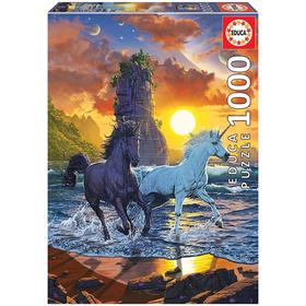 puzzle-unicornios-en-la-playa-1000pz