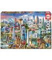 Puzzle Simbolos De Norte-America 1500Pz