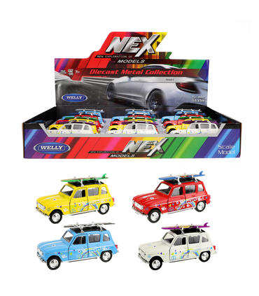 welly-coche-renault-4-sufboard