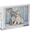 Puzzle Gato & Conejo 500Pz