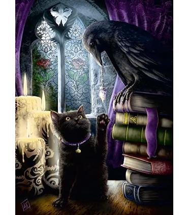 puzzle-gato-negro-y-cuervo-500-pz