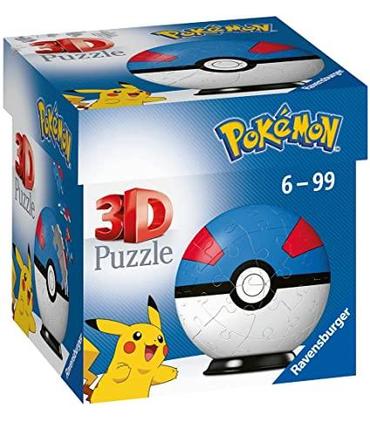 puzzle-3d-pokemon-superball-azul-54-piezas