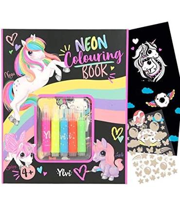 ylvi-set-libro-de-colorear-neon