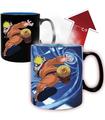 Taza Termosensible Naruto & Sasuke Negra