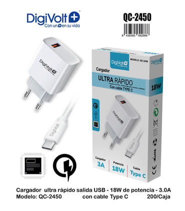 cargador-ultra-rapido-3a18w-cable-type-c