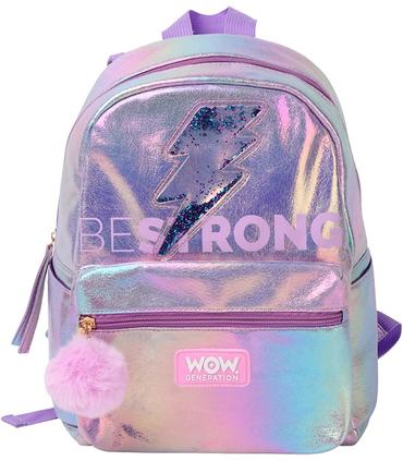 mochila-paseo-32cms-plateda-wow-generation