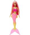 Barbie Dreamtopia Sirena Pelo Rosa Corona Blanca