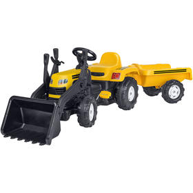 tractor-a-pedales-amarillo-con-remolque-y-excavadora