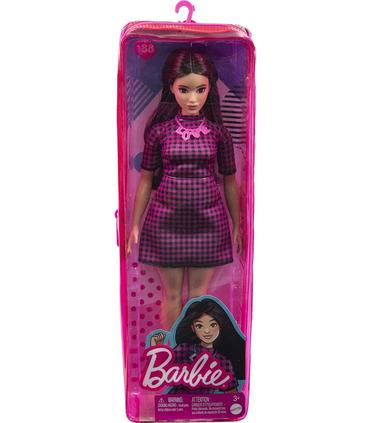 barbie-fashionista-vestido-rosa-a-cuadro