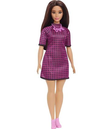 barbie-fashionista-vestido-rosa-a-cuadro