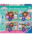 Gabby's Dollhouse Puzzle 4 In A Box