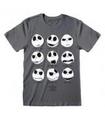 CAMISETA NIGHTMARE BEFORE CHRISTMAS MANY FACES - M