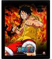 Cuadro 3D One Piece Brothers Burning Rage