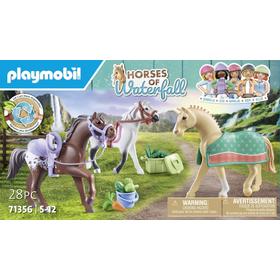 playmobil-71356-tres-caballos-con-sillas